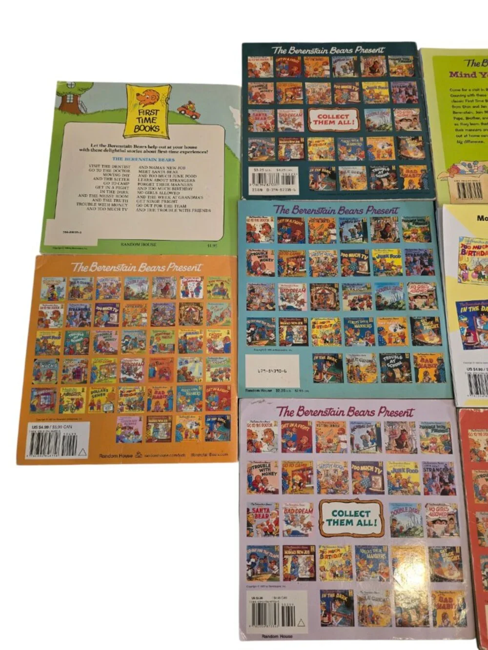 Vintage Berenstain Bears Book Lot 1980s First Time Books Stan & Jan Softcover 10
